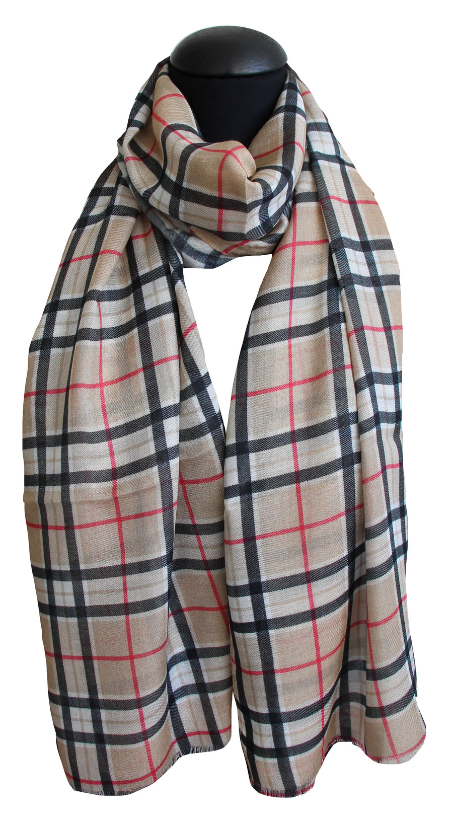 Sciarpa Modal 100 % Fiocco Disegno 56625 Scozzese