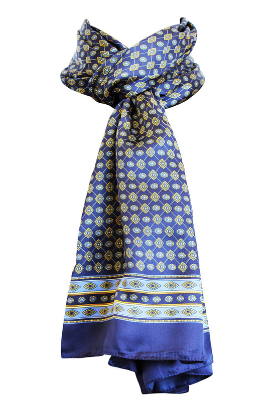 Sciarpa Poly 100% dis 2535 var blu