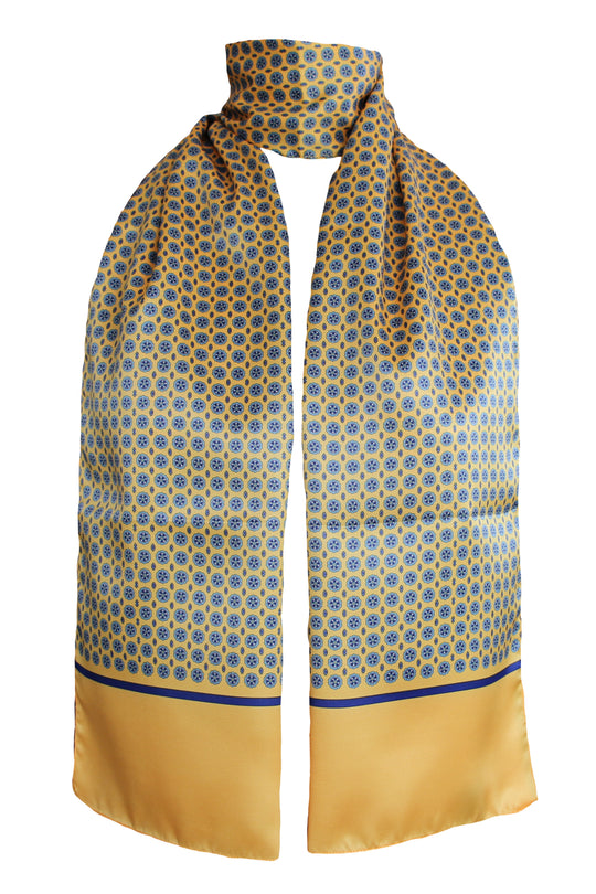 Sciarpa Raso Poly Dis 57696 var 7 Giallo