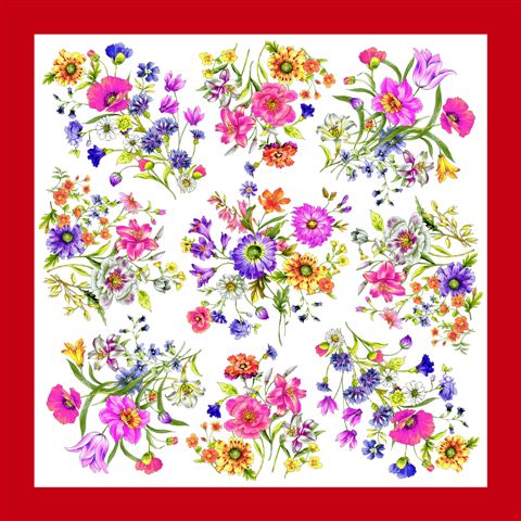 Foulard Poly 100% dis T90004 var 37