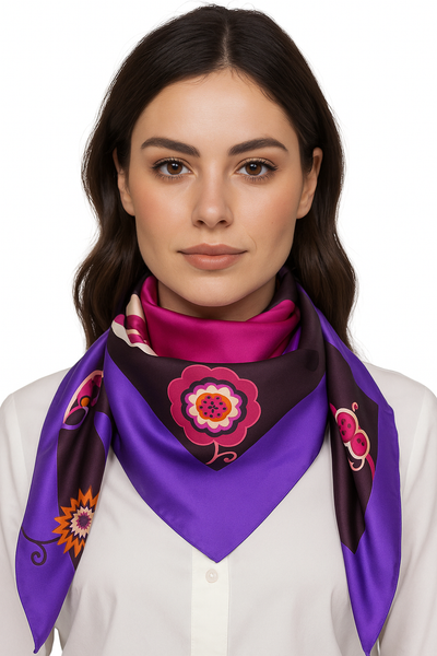 Foulard Poly 100% Dis 60550 var 1