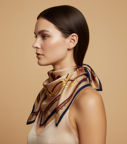 Foulard Poly 100%  dis 62142 var 63