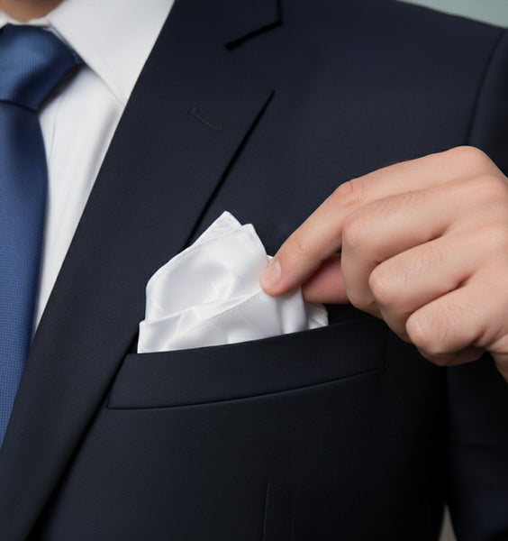 Pochette  Poly 100 % unito Bianco