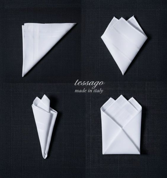 Pochette  Poly 100 % unito Bianco