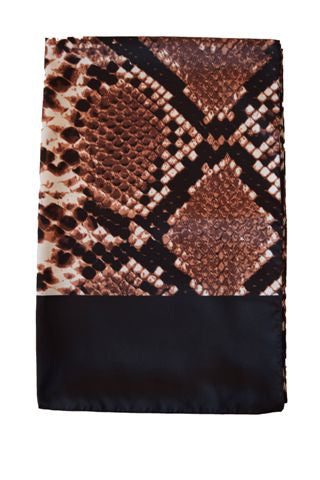 Stola Poly 100% dis 57621 Pitone var 3 nero
