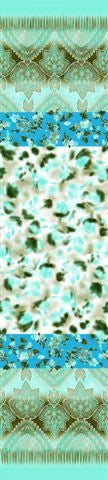 Sciarpa Seta 100% Dis 54070 var 21 Verde Smeraldo