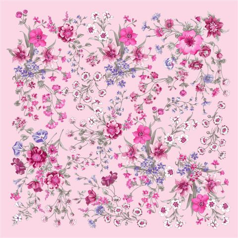 Foulard Poly dis 62672 var 22 Rosa