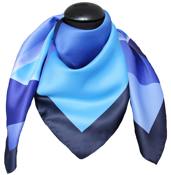 Foulard poly 100% dis 62785 var 27 blu azzurro