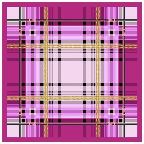 Foulard Seta 100% disegno 62854 var 1 rosa