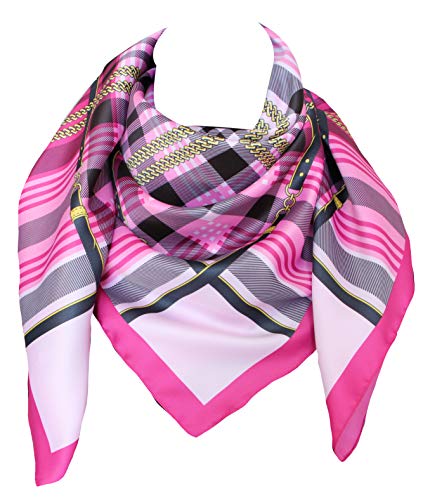 Foulard Seta 100% disegno 62854 var 1 rosa