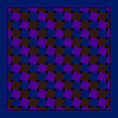 Foulard Poly 100% dis 71258 var 1 Blu -viola