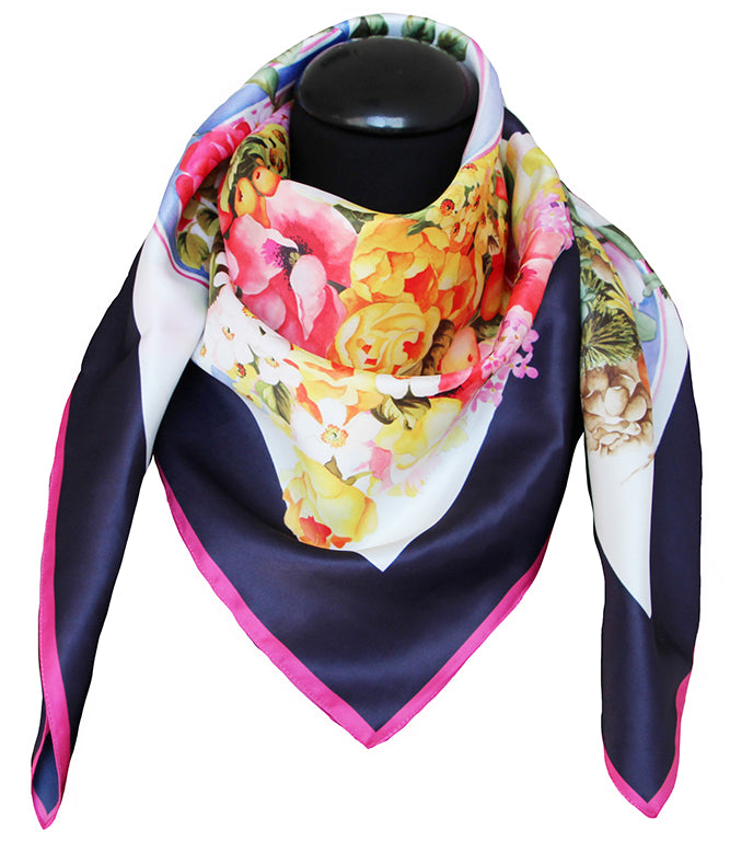 Foulard Poly 100%  dis 92624 var 1