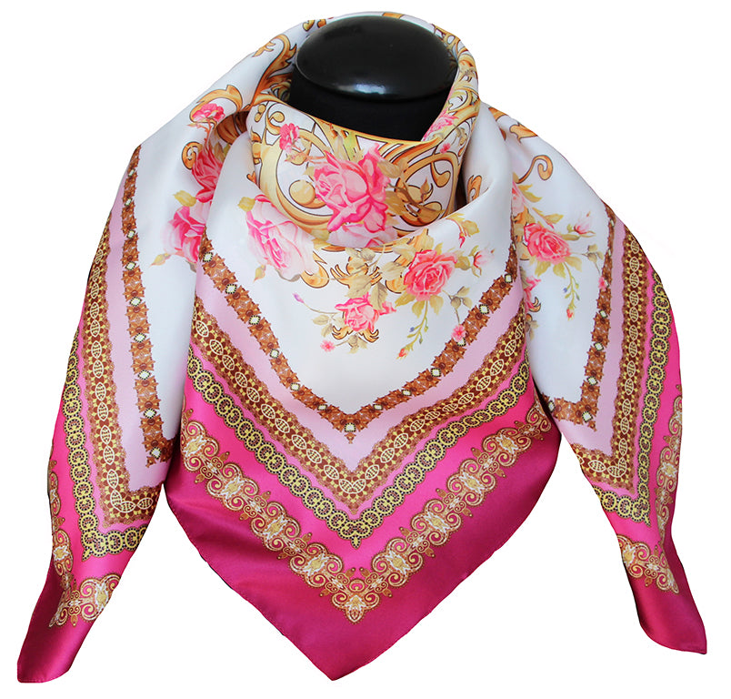 Foulard poly 100 % dis 92690 var 1 fuxia