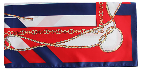 Foulard Seta 100% Twill 12mm dis 62584 var 1 rosso blu