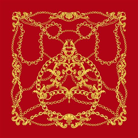 Foulard poly 100% dis 62531 var 21