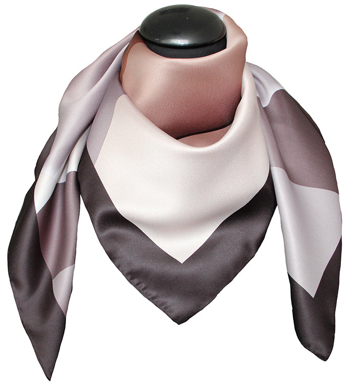 Foulard Poly 100% dis 62785 var 29 moro - tortora