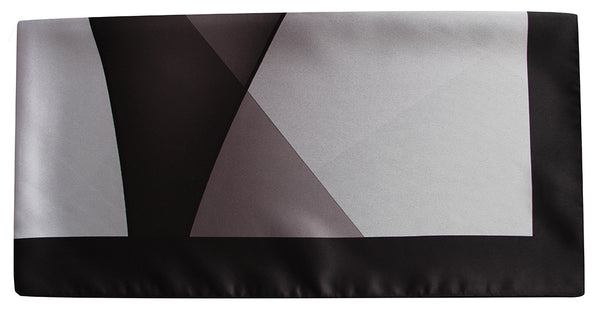 Foulard Poly 100% dis 62785 var  Nero - grigio