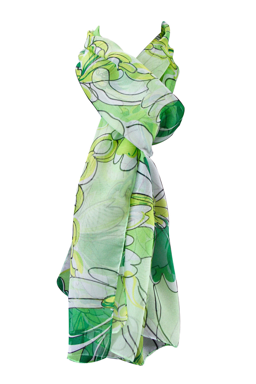 Stola Chiffon Poly 100% Dis 54357 var 23 Verde