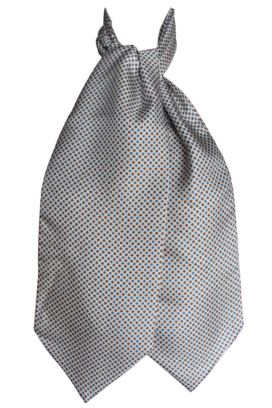 Ascot Tessago in seta 100% fondo ghiaccio