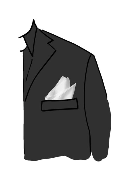 Pochette  Poly 100 % unito Bianco