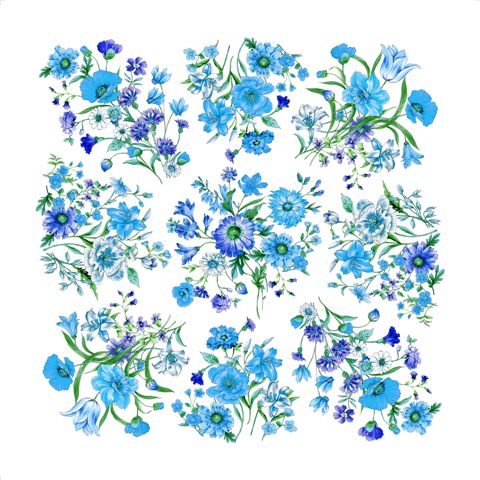 Foulard Poly 100% dis T90004 var 31