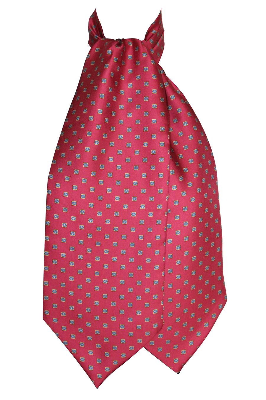 Ascot Tessago in seta 100% bordeaux disegno 2